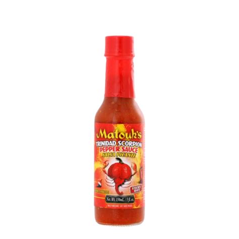 Matouk's Trinidad Scorpion Pepper Sauce From Trinidad - Anjo's Imports