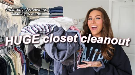 Huge Closet Cleanout Spring Cleaning Decluttering Organizing