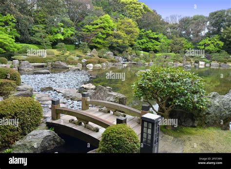 Ohori Park Japanese Garden In Fukuoka City Japan Stock Photo Alamy