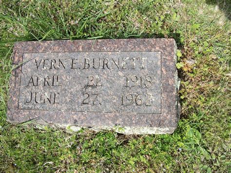 Sgt Vern E Burnett 1918 1962 Memorial Find A Grave