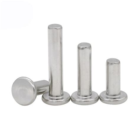 304 Stainless Steel Flat Head Rivet Flat Round Head Rivet Solid Tapping