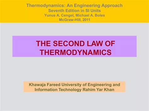 The Second Law Of Thermodynamics Ppt