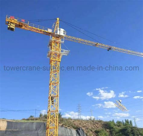 New 60m Jib Max Loading 8 Ton Hammerhead Tower Crane Crane And Tower