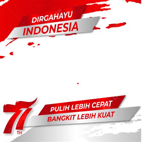 Indonesia Independent Day Vector Art Png Red White For Independence