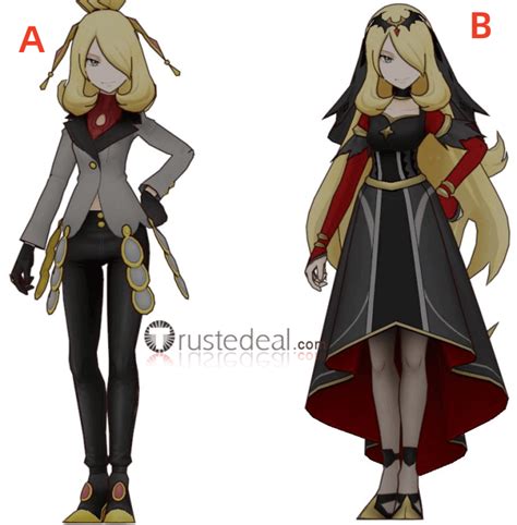 Pokemon Masters Ex Cynthia Sygna Suit Renegade Cosplay Costumes