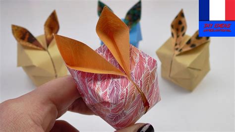 Lapin De Pâques Origami Diy Lapin Mignon En 3d Pour Les Décorations