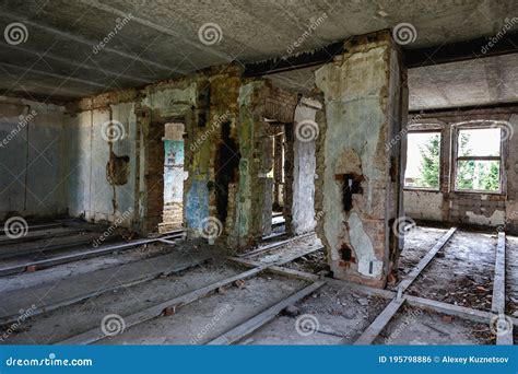 Abandoned Manor House Interior Of Living Room Stock Photo Image Of