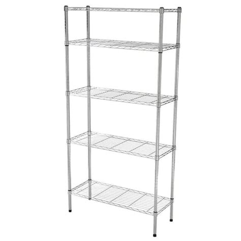 Chrome Steel Wire Shelving Units Shelving Units Homedepotca