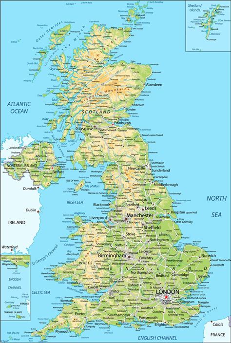 Map of the United Kingdom - GIS Geography