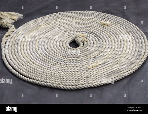 Coil of rope Stock Photo - Alamy