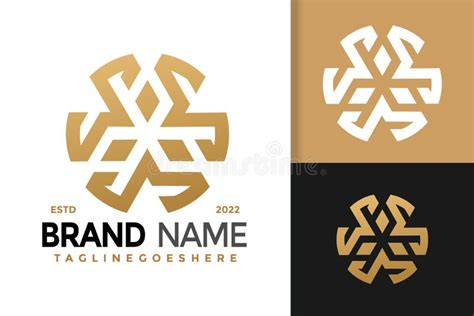 Logotipo Do Triangel De Luxo Dourado Design Identidade Da Marca