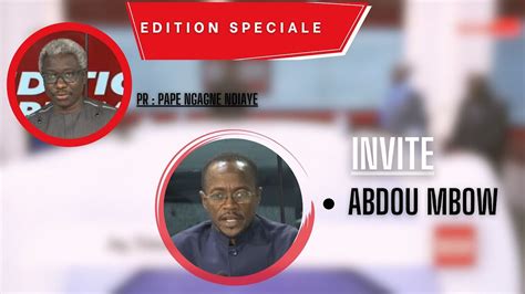 Tfm Live Edition Sp Ciale Avec Pape Ngagne Ndiaye Invit Abdou