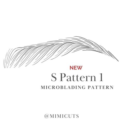 Microblading Pattern Step By Step Workbook Microblading Strokes Pattern