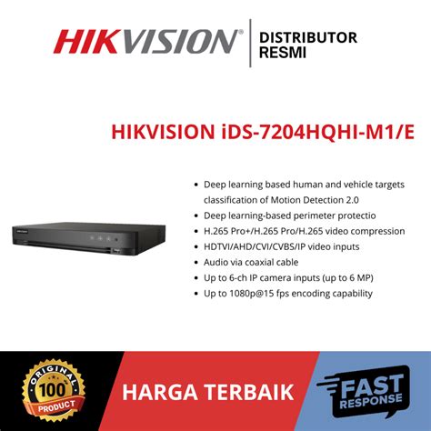 Jual Dvr Hikvision Ids Hqhi M E Shopee Indonesia