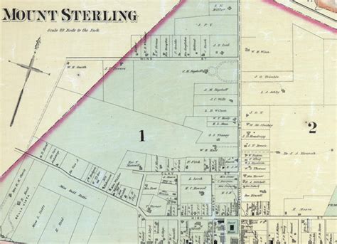 1879 Map of Montgomery County Kentucky Mount Sterling | Etsy