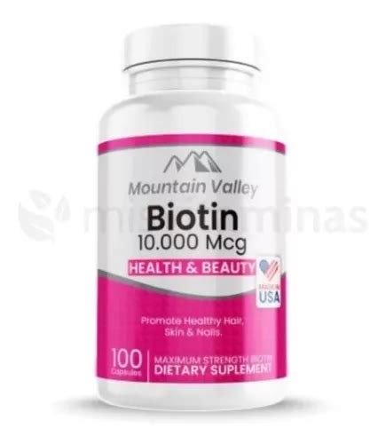 Biotin 10 000 Mcg X100 Capsulas Unidad A 570 MercadoLibre