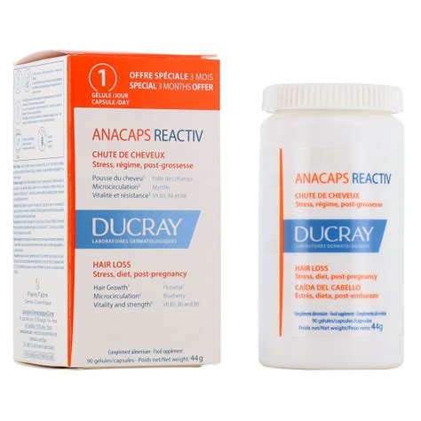 Ducray Anacaps Reactiv Complément alimentaire chute de cheveux