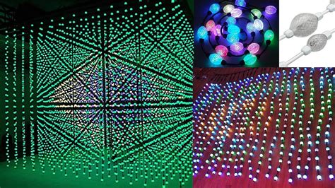 DMX SPI Addressable LED 3D Pixel Balls String Work With MADRIX