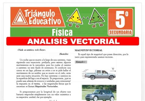 Análisis Vectorial Para Quinto De Secundaria Fichas Gratis