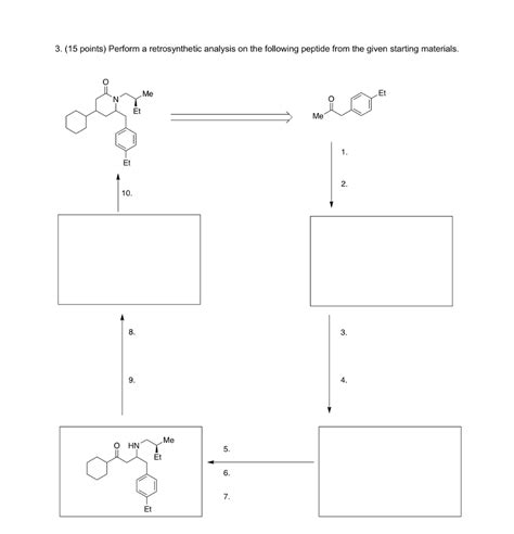 Solved 3 15 Points Perform A Retrosynthetic Analysis On Chegg