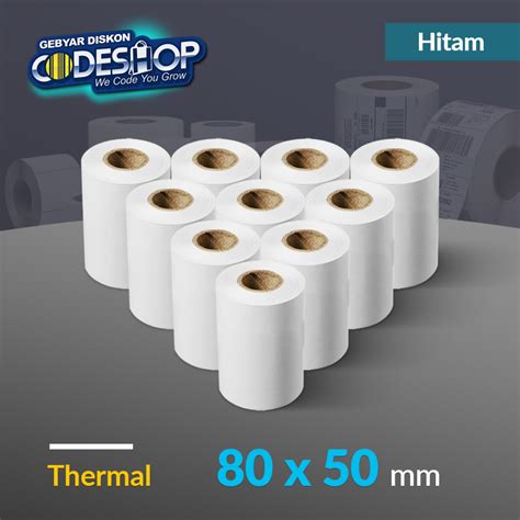 Jual Codeshop Kertas Struk Kasir Thermal 80x50 80 X 50 Mm Receipt