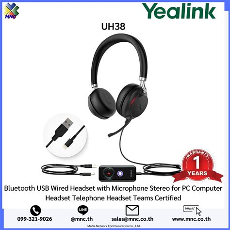 Uh38 Series Microsoft Certified Teams Bluetoothusb A Wired Headset