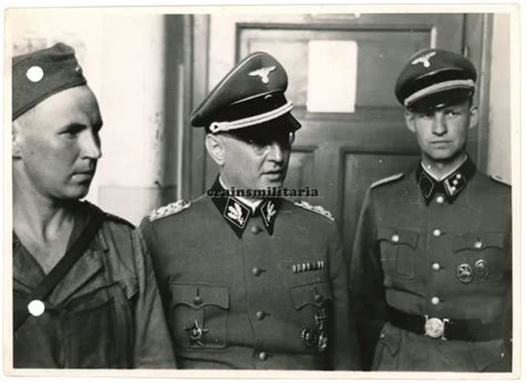 ORIG RIESEN FOTO General Hans Jüttner mit Offizier bei Besichtigung