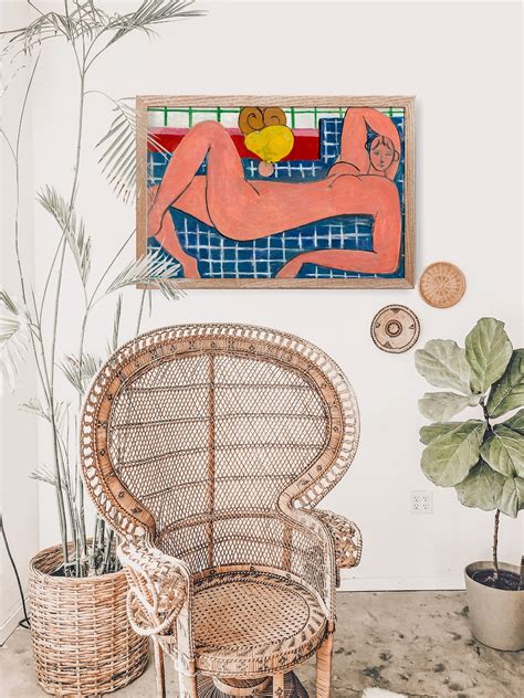 Henri Matisse Large Reclining Nude Vintage Poster Art Print Etsy