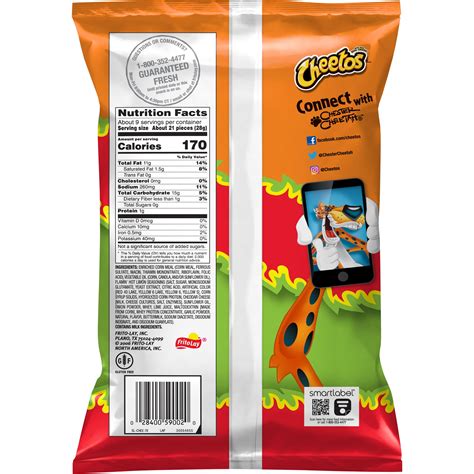 Cheetos Crunchy Flamin Hot Limon Cheese Flavored Snacks 8 5 Oz Bag Best Deals And Price