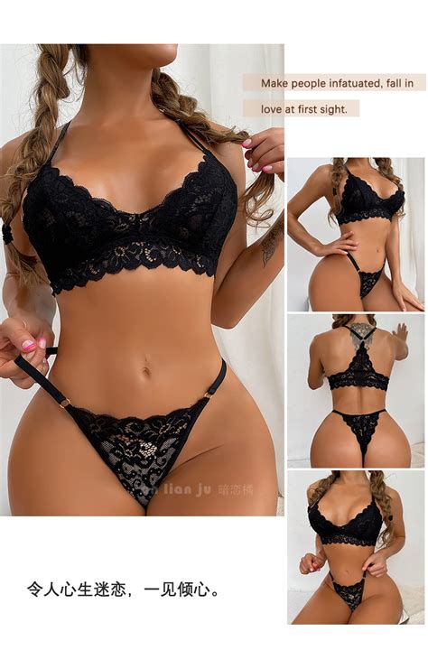 China Women Sexy Lingerie Set Two Piece Lace Bra And Panty Set