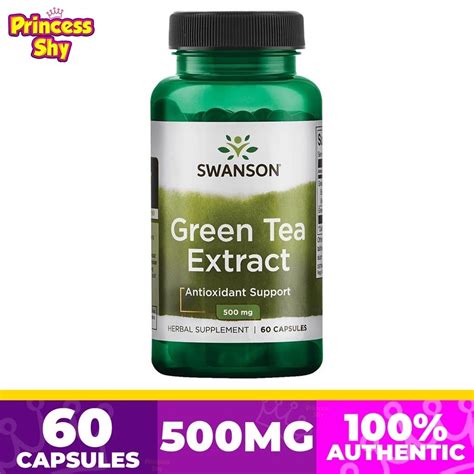 Swanson Green Tea Extract Antioxidant Support 500mg 60 Capsules