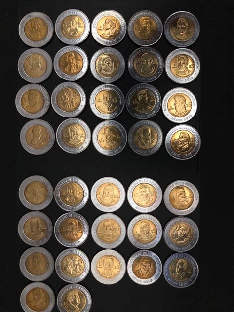 Coleccion Completa Monedas De 5 Pesos Ind Y Rev 1 300 00 En Mercado