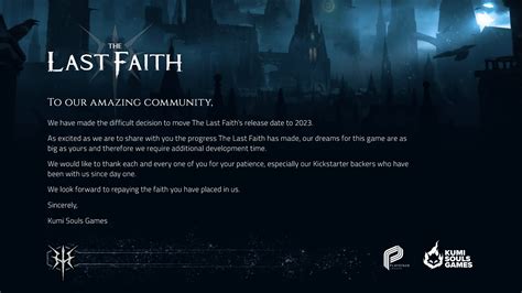 The Last Faith. Release date announcement. : r/metroidvania