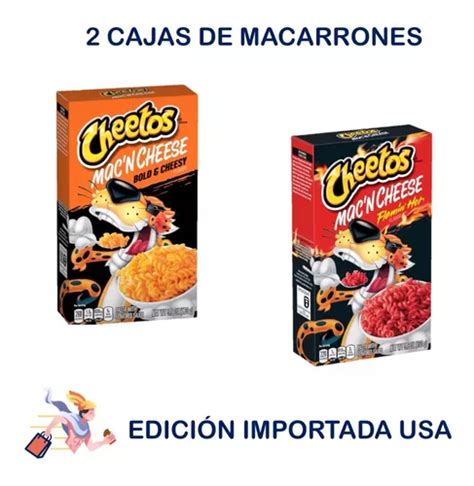 2 Cheetos Mac´n Cheese Bold And Cheesy Flamin Hot Importado Cuotas Sin