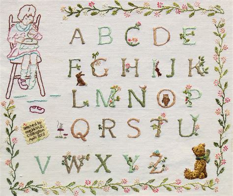 First Stitches Alphabet Sampler – Bustle & Sew