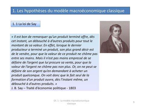 Le Modele Macroeconomique Classique Ppt T L Charger