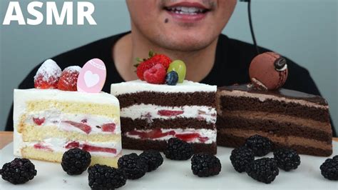 Asmr Chocolate Strawberries Cream Cakes The Hangry Mole Youtube