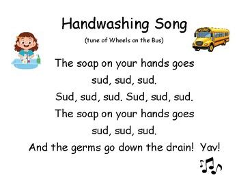 Handwashing Songs by Theres a Visual for That | TPT