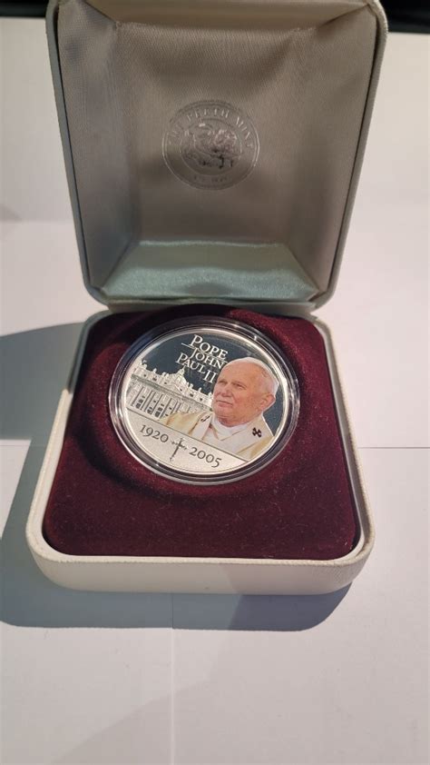 Moneta srebrna Pope John Paul II 19202005 Chorzów Kup teraz na