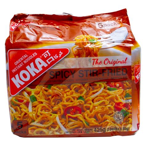 Koka Spicy Stir Fried Instant Noodles 5 X 85g Online At Best Price