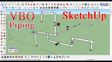 How To Use Vbo Piping Plugin In Sketchup स्केचअप सीखें शुरू से। Youtube