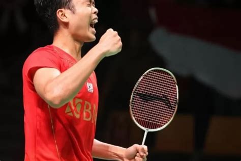 Piala Thomas Ginting Libas Tunggal Putra China Indonesia Pimpin Angka