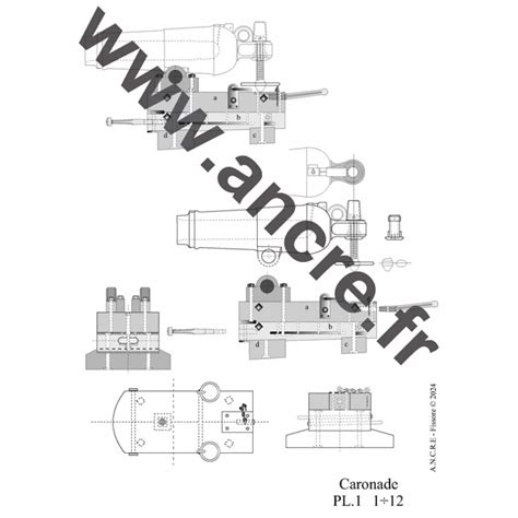 Pounder Carronade Fighting Station Schooner Ancre