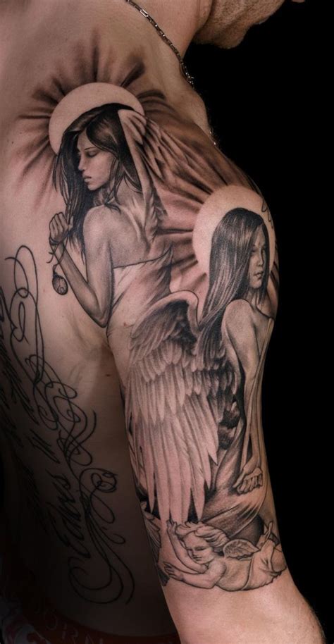 60 Holy Angel Tattoo Designs Art And Design