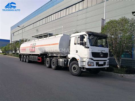 3 Axle 40000 Liter Fuel Tanker Trailer With 4 Compartment