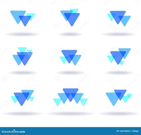 Blue elements stock illustration. Illustration of geometric - 16416944