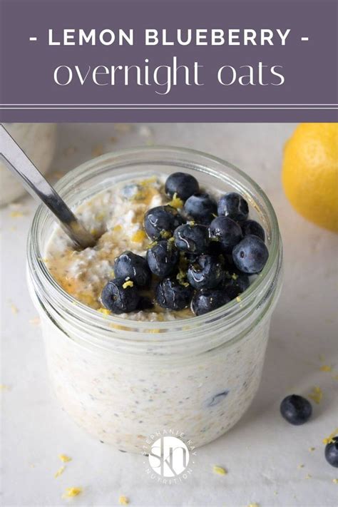 Lemon Blueberry Overnight Oats Recipe In 2024 Blueberry Overnight