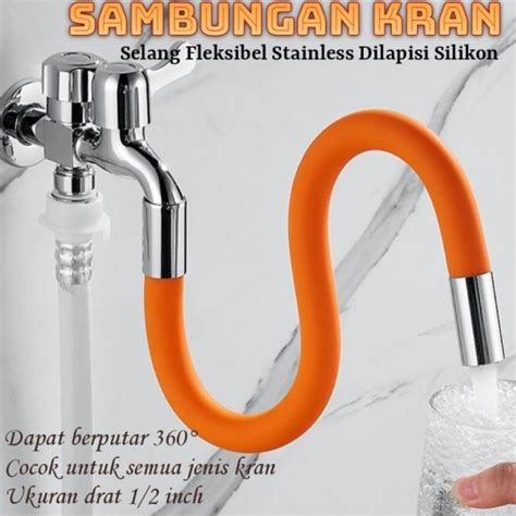 Jual Selang Kran Flexible Derajat Ekstensi Sambungan Keran Air