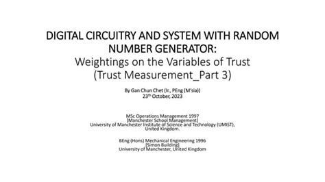 Trust Measurement Presentationpart 3 Ppt