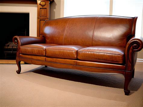 Premium AI Image | Luxury leather sofa in a living room Interior design